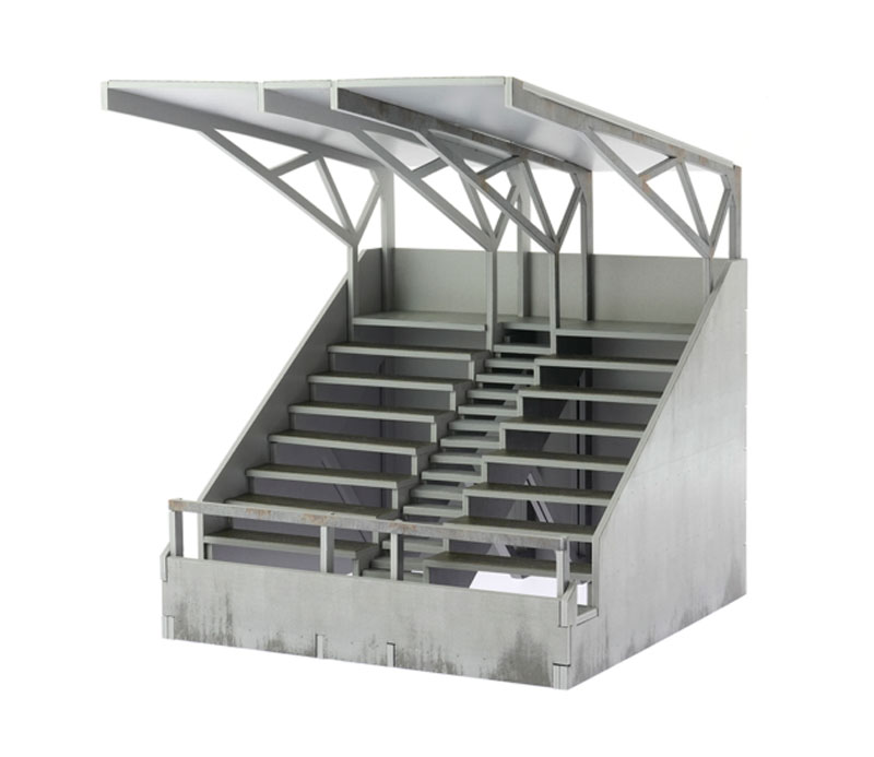 Scaleauto Grandstand Bleacher with Top Straight Cover