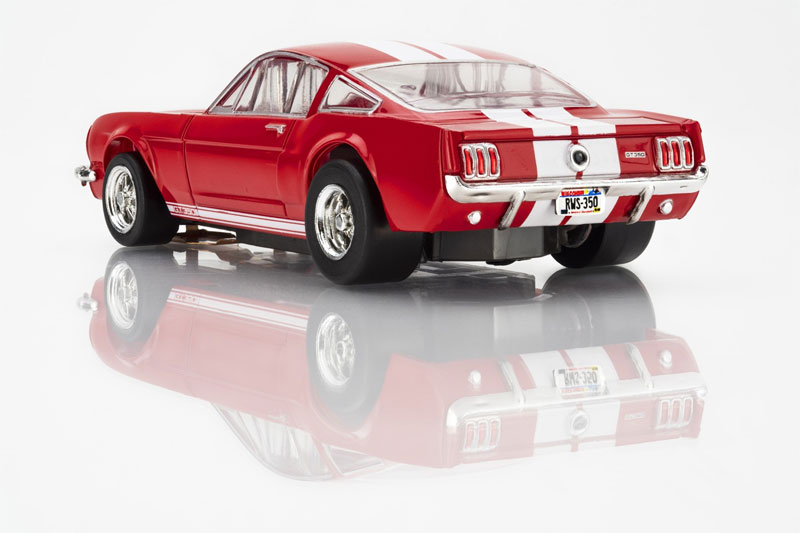 AFX 1966 Shelby Mustang GT350 Red/White Stripes Mega G+ HO Slot Car