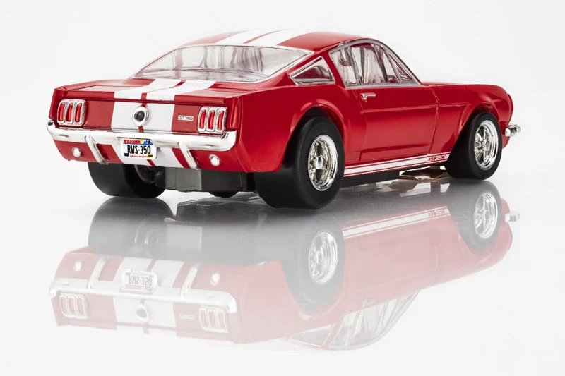 AFX 1966 Shelby Mustang GT350 Red/White Stripes Mega G+ HO Slot Car