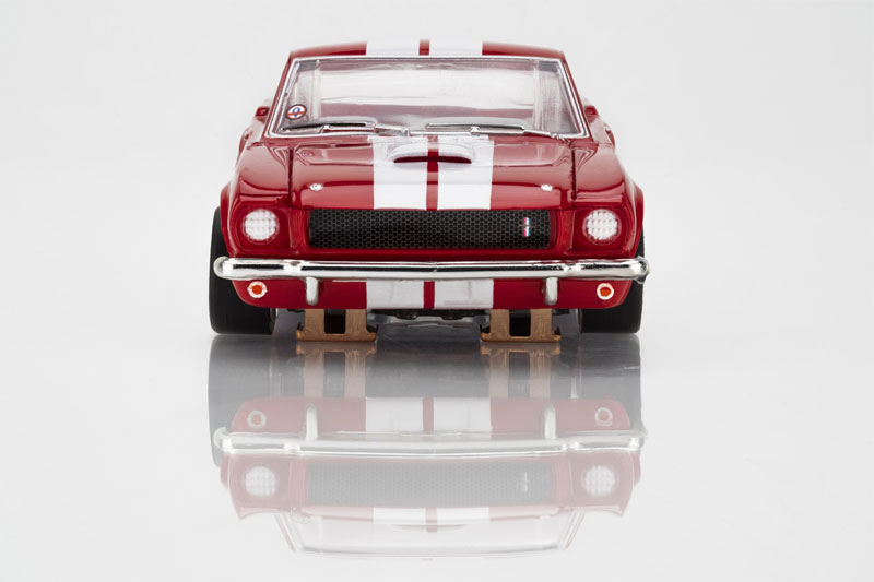 AFX 1966 Shelby Mustang GT350 Red/White Stripes Mega G+ HO Slot Car
