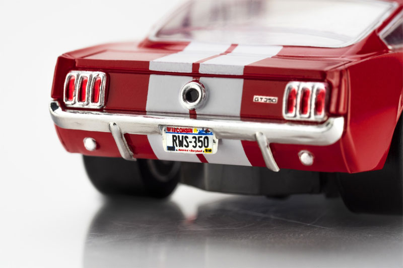 AFX 1966 Shelby Mustang GT350 Red/White Stripes Mega G+ HO Slot Car