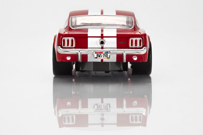 AFX 1966 Shelby Mustang GT350 Red/White Stripes Mega G+ HO Slot Car