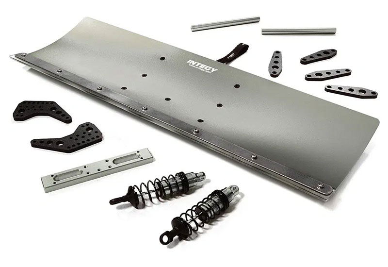 Integy Grey Alloy Machined 400mm Snowplow Kit: Maxx 4S