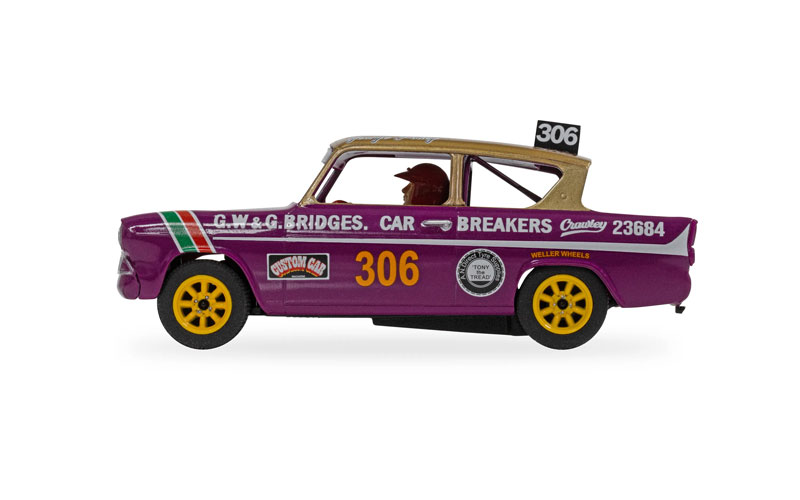 Scalextric Ford Anglia 105e George Polley 306 1/32 Slot Car