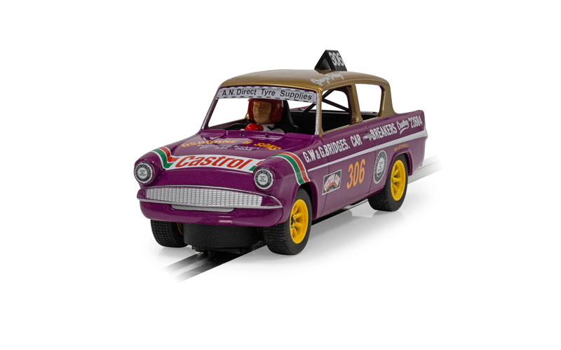 Scalextric Ford Anglia 105e George Polley 306 1/32 Slot Car