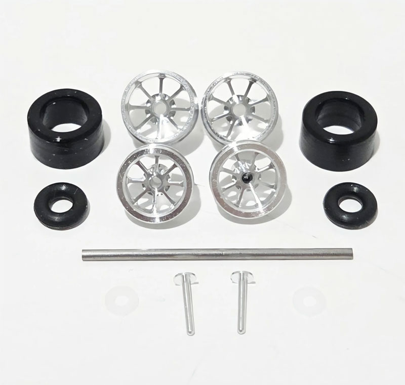 Viper Scale Racing Natural “Rattler” Billet Wheel Set for Inlines