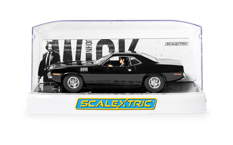 Scalextric John Wick Plymouth Barracuda - John Wick Chapter 4 1/32 Slot Car