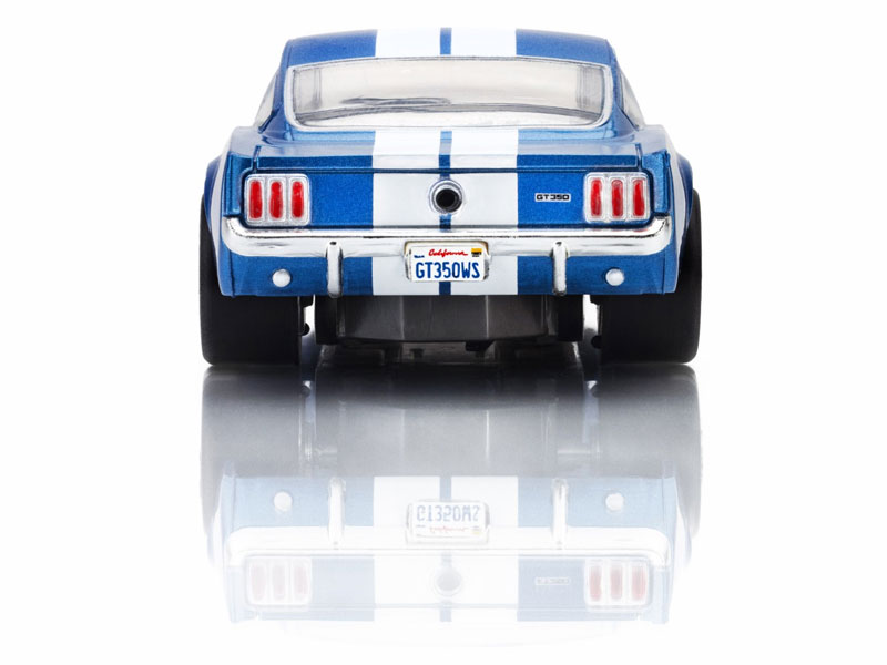 AFX 1966 Shelby Mustang GT350 Blue/White Stripes Mega G+ HO Slot Car