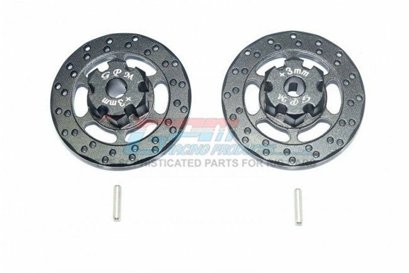 GPM Aluminum Brake Disks with Precision +3mm Hex for UDR (Gunmetal)