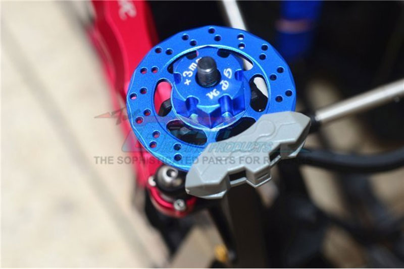 GPM Aluminum Brake Disks with Precision +3mm Hex for UDR (Gunmetal)