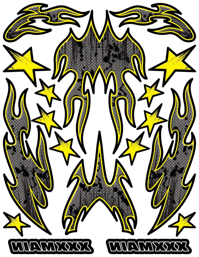 XXX Main Racing Carbon Fire Internal Clear Vinyl Graphic Sheet