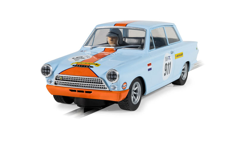 Scalextric Ford Lotus Cortina - Gulf Edition 1/32 Slot Car