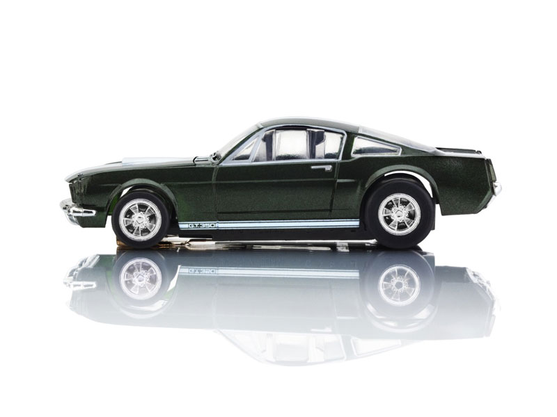 AFX 1966 Shelby Mustang GT350 Ivy Green with White Stripes Mega G+ HO Slot Car