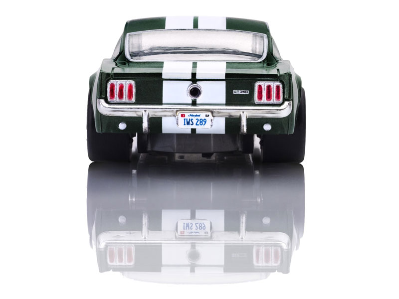 AFX 1966 Shelby Mustang GT350 Ivy Green with White Stripes Mega G+ HO Slot Car