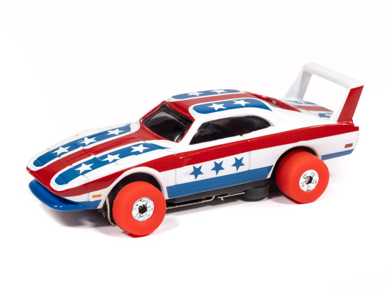 Auto World 1969 Dodge Charger Daytona (White, Red & Blue