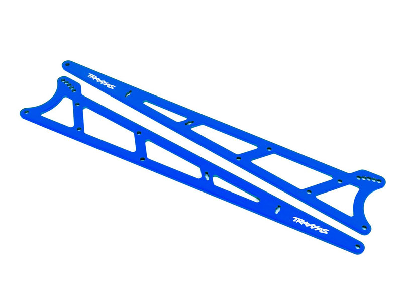 Traxxas Blue Aluminum Wheelie Bar Side Plates (2)