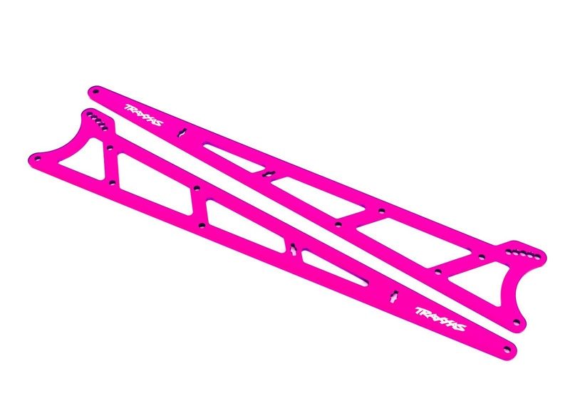 Traxxas Pink Aluminum Wheelie Bar Side Plates (2)