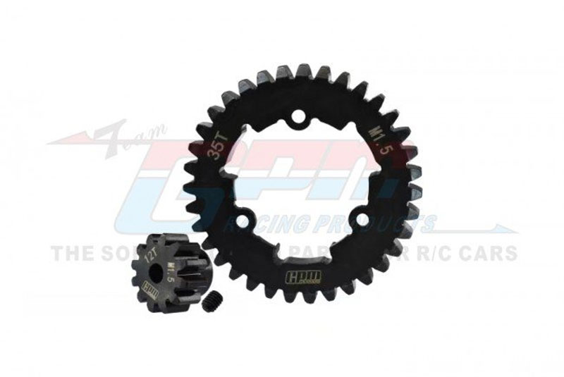 GPM Black Precision Carbon Steel Gear Set