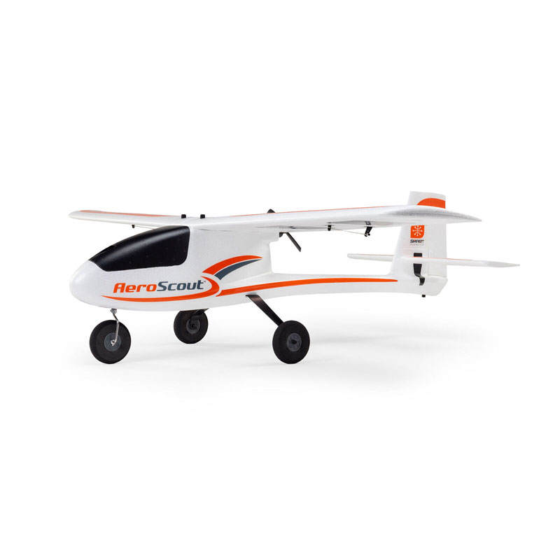 Hobbyzone AeroScout S 2 1.1m BNF Bind-N-Fly Basic RC Airplane with SAFE