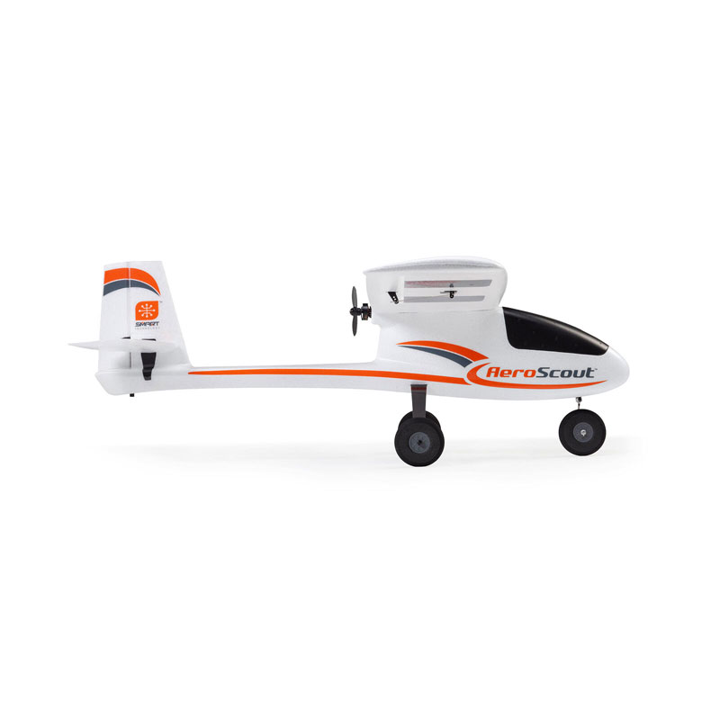 Hobbyzone AeroScout S 2 1.1m BNF Bind-N-Fly Basic RC Airplane with SAFE