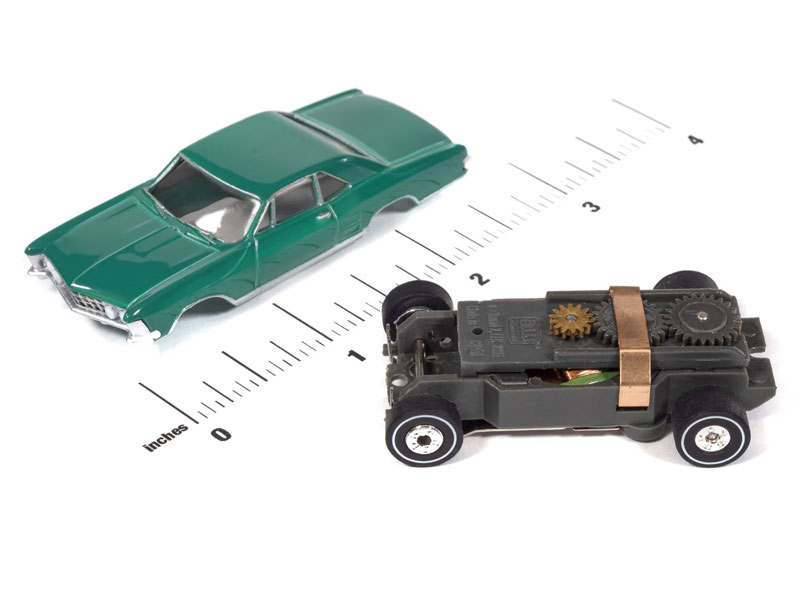 Auto World 1963 Buick Riviera (Green) Thunderjet HO Slot Car
