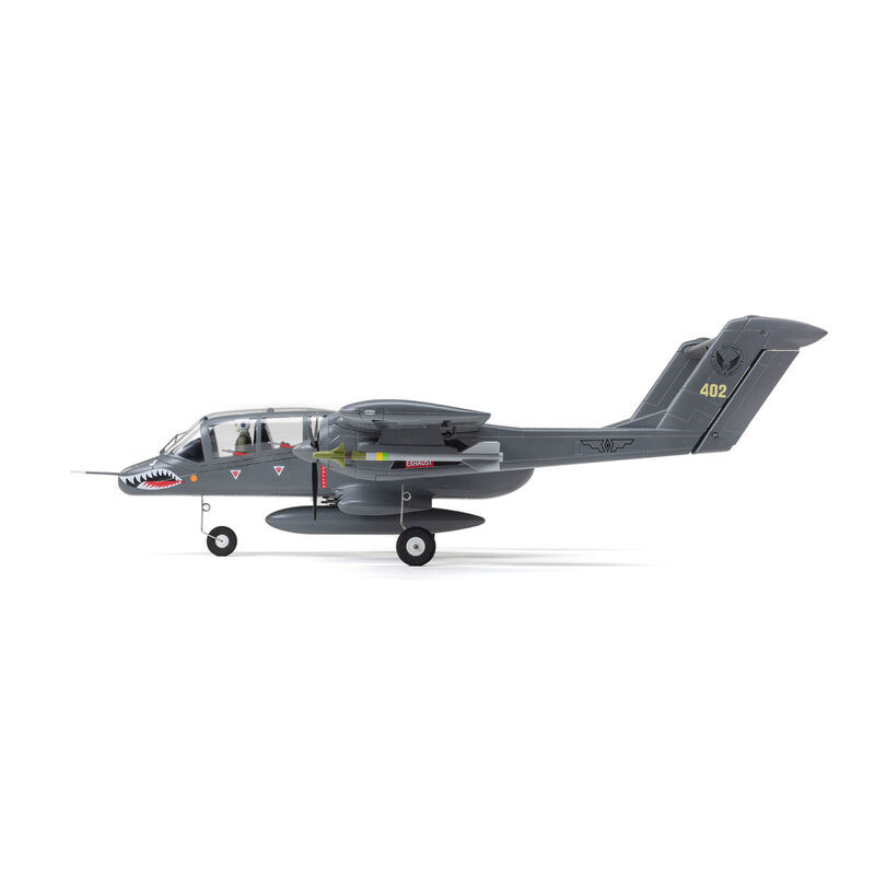E-Flite Micro OV-10 Bronco 645mm BNF Bind-N-Fly Basic RC Airplane with AS3X and SAFE Select