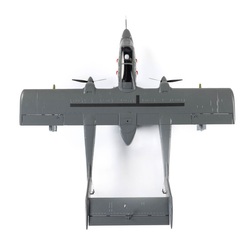 E-Flite Micro OV-10 Bronco 645mm BNF Bind-N-Fly Basic RC Airplane with AS3X and SAFE Select