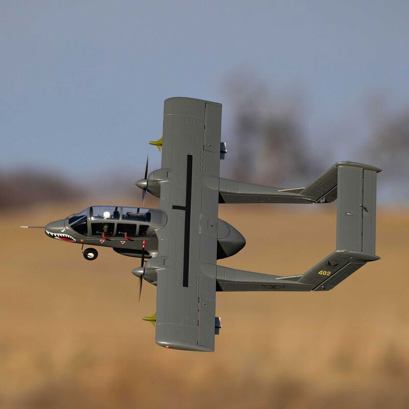 E-Flite Micro OV-10 Bronco 645mm BNF Bind-N-Fly Basic RC Airplane with AS3X and SAFE Select