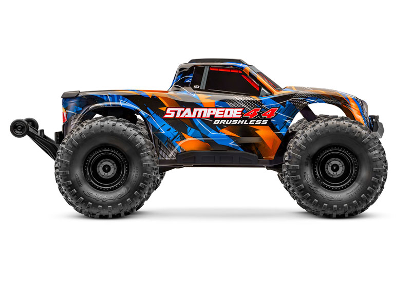 Traxxas Stampede 4X4 Brushless RTR Monster Truck w/TSM & TQi Sport with 3S LiPo Combo