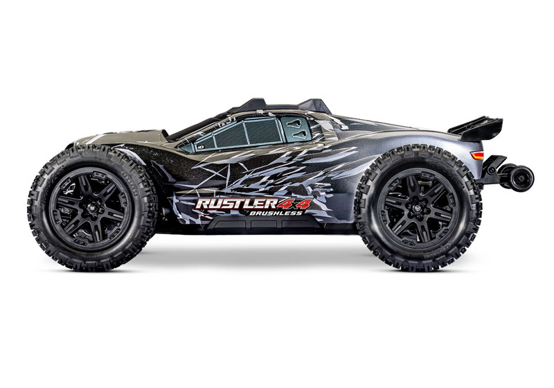 Traxxas Rustler 4X4 Brushless RTR Stadium Truck w/TSM & TQi Sport with 3S LiPo Combo