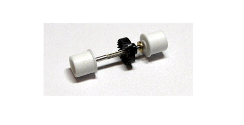 Bulldog HO Racing Rear Axle Complete with White Hubs