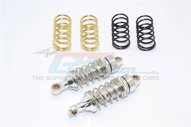 GPM Silver Aluminum Shocks w/3 Spring Sets for 1/16 E-Revo Summit Slash
