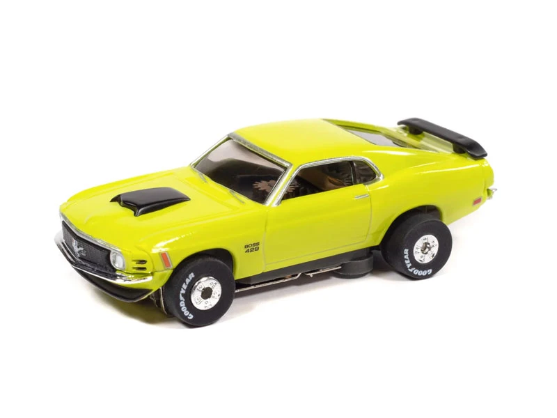 Auto World 1970 Ford Mustang Boss 429 (Grabber Green) Thunderjet HO Slot Car