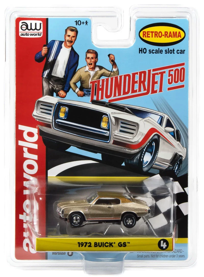 Auto World 1972 Buick GS (Tan Metallic) Thunderjet HO Slot Car