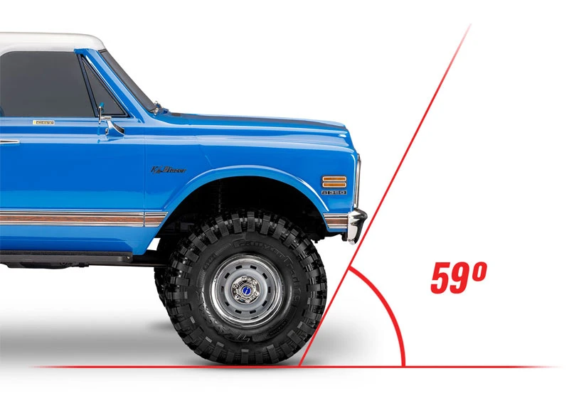 Traxxas TRX-4 1972 Chevrolet K5 Blazer 4WD RTR Rock Crawler Trail Truck with Clipless Body