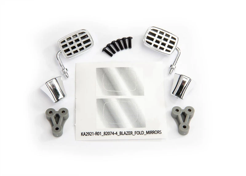 Traxxas Folding Chrome Side Mirrors with Hardware (Left and Right)