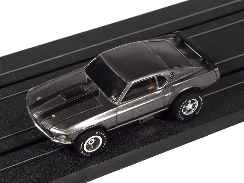 Auto World 1969 Ford Mustang John Wick (Gray) X-Traction HO Slot Car