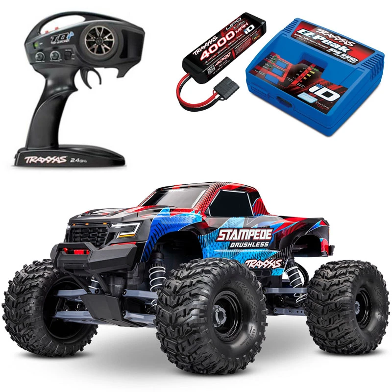 NEW Traxxas Stampede 2WD Brushless RTR Stadium Truck w/TSM & TQi with 3S LiPo Combo