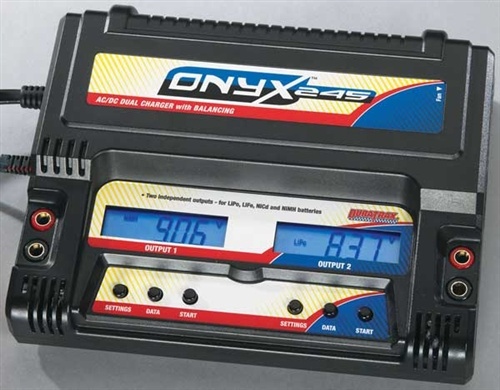 Duratrax Onyx 245 AC/DC Dual Charger for LiPo, LiFe, NiCd, NiMH