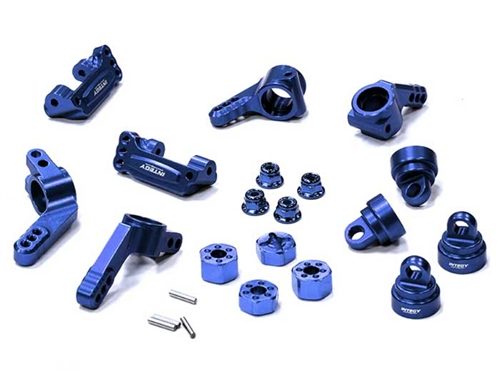 Integy Aluminum Stage 1 Conversion for Rustler, Stampede, Slash (Blue)