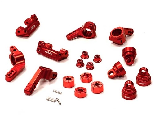 Integy Aluminum Stage 1 Conversion for Rustler, Stampede, Slash (Red)