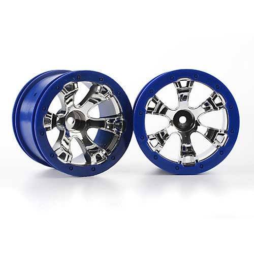 Traxxas Geode 2.2" Wheels (Blue) w/12mm Hex: 1/16 Summit