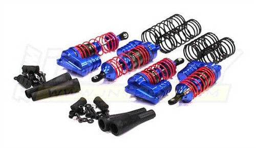 Integy Slash 4x4 Blue Aluminum Piggyback Shock Set