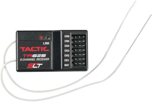 Tactic TR625 2.4GHz SLT 6-Channel Receiver w/Twin Antennas