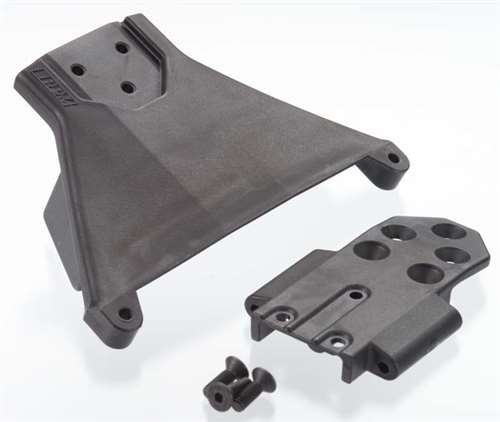 RPM Blue Front LCG Bulkhead for Slash 4x4 Ultimate, 1/10 Rally, Slash 4x4 LCG, Rustler 4x4 LCG