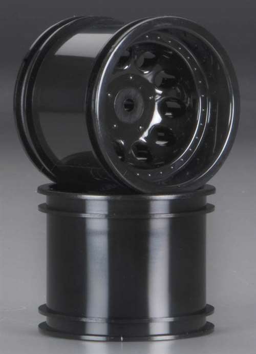 RPM Black Rear Revolver 2.2" Wheels for 1/10 Associated with 3/16" Axles
