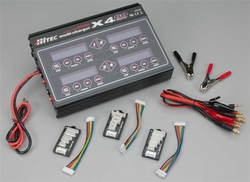 ホビーラジコン ePowerBox 30A & Multi Charger X4 80 Hitec X4-80 4-Port DC Battery Multi-Charger