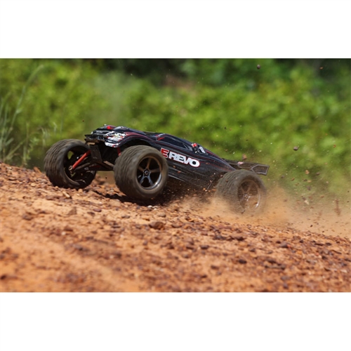 Traxxas 1/16 E-Revo Brushed 4WD RTR RC Monster Truck w/ID Battery & Quick Charger