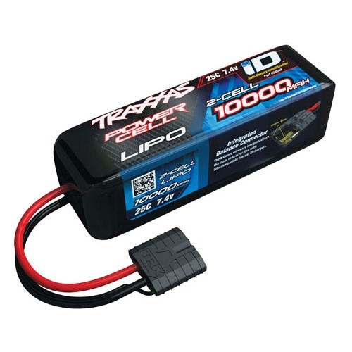 Traxxas 10000mAh 2S 7.4V 25C iD LiPo Battery Pack w/iD Connector