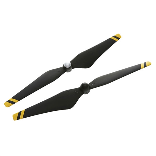 DJI Carbon Fiber Self-Tightening 9450 Propellers (pair) w/Black & Yellow Stripes